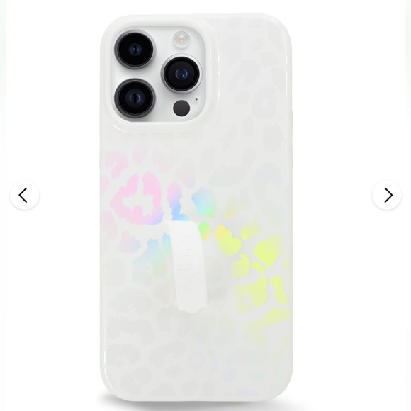 NEW- Loopy Opal Holographic Leopard IPhone 13 Pro Max Case - Picture 1 of 10